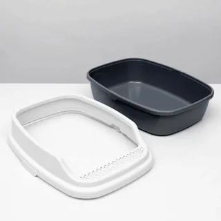 Туалет Айша с бортом 53×39×21 см серый