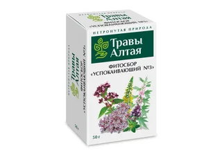 Успокаивающий сбор №3 серии Алтай 50 гр