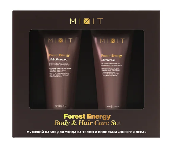 Набор Mixit Энергия леса мужской для ухода за телом и волосами