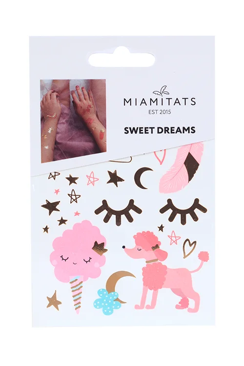 Тату переводные Miamitats Kids Sweet dreams (mini) (6837)