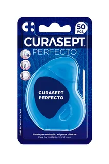 Зубная нить Curasept Perfecto губчатая мягковолокнистая (суперфлосс) для брекетов имплантов и мосто