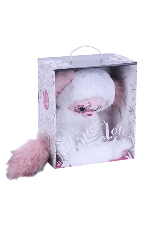 Игрушка Budi Basa Lori Colori Юки белая мягкая 30 см