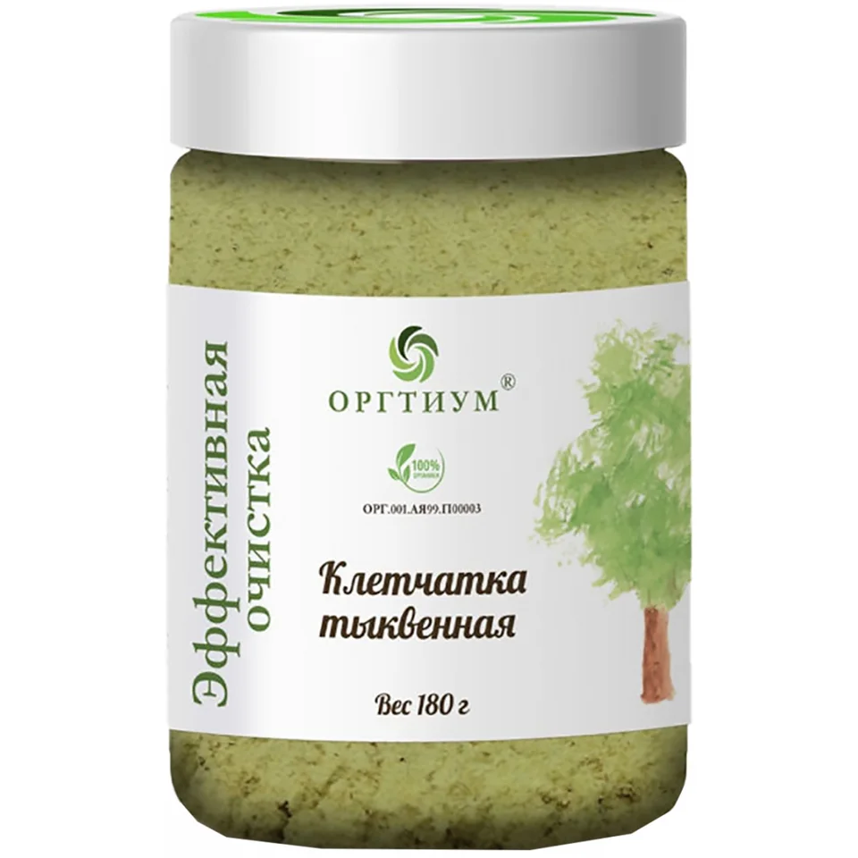 Пищевая продукция Клетчатка Тыквенная, 180 г, Оргтиум