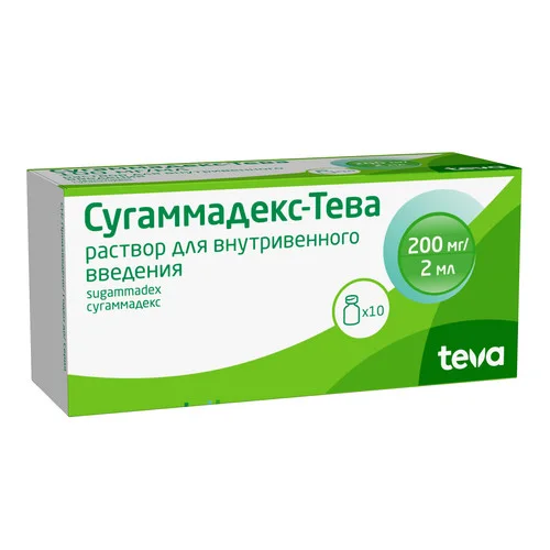 Сугаммадекс раствор 100 мг / мл 10 шт