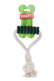 Грейфер Dogfit для собак из х/б каната петля и ручка 20 см