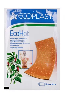 Пластырь Ecoplast EcoHot перцовый 12×18 см