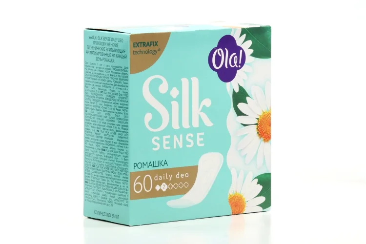 Салфетки Ola Silk Sense Daily Deo ежедневн Ромашка, 60 шт