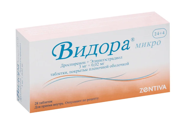 Видора таблетки 3+0.02 мг 28 шт