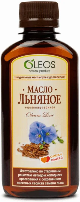 Льняное Масло Пищевое Нерафинированное 200 мл