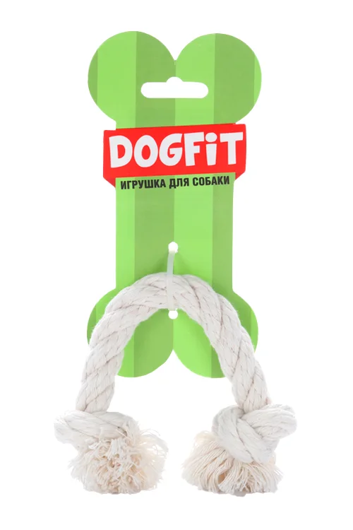 Грейфер Dogfit для собак из х/б каната прямой 2 узла 21 см