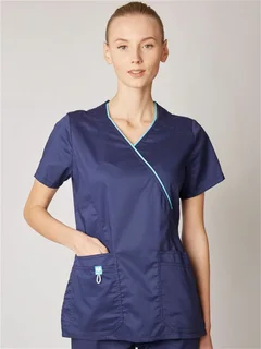 Рубашка медицинская Medcostume женская MC6066 темно-синяя р 48