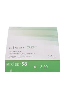 Линзы Clearlab Clear58 контактные R 8,7 (диоптрия -3,5) 6 шт