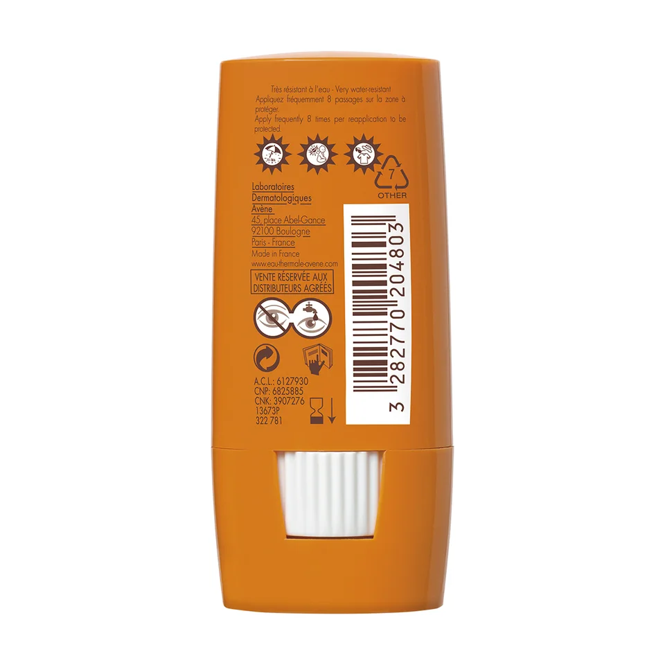Авен Стик для защиты от солнца чувствительных зон SPF50+ 8 гр