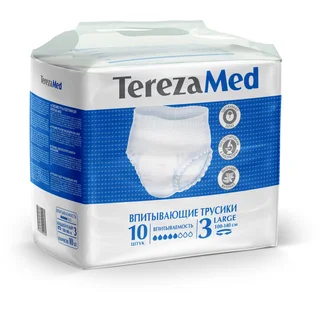 Трусы-подгузники TerezaMed Large для взрослых р 3 10 шт
