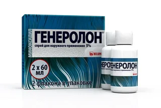 Генеролон раствор наруж. 5% 60 мл 2 шт
