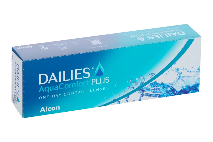 Линзы Alcon Dailies Aqua Comfort Plus контактные однодневные (диоптрия -1,75) 30 шт