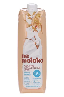 Напиток Nemoloko овсяный классический лайт 1,5% 1 л