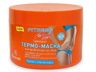 Термо-маска Floresan fitness body грязевая для проблемных зон тела кофеин / жгучий перец 500 мл