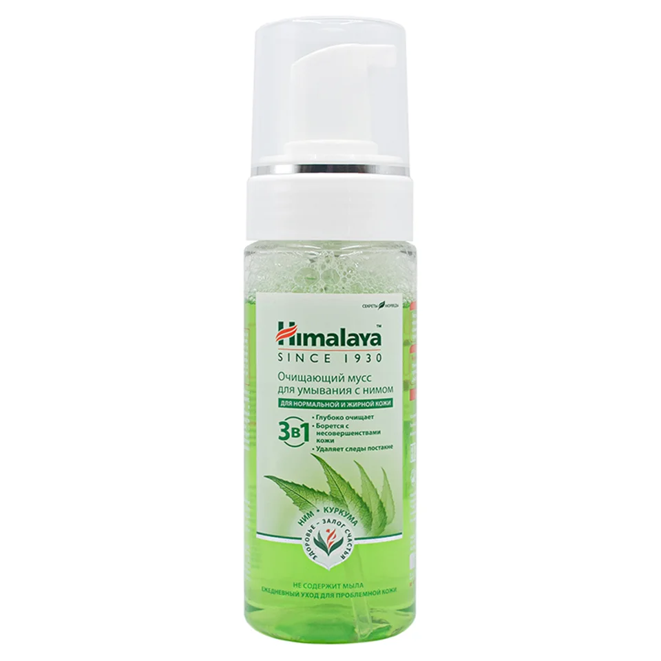 Очищающая мусс-пенка для умывания с нимом 150 мл Himalaya Herbals