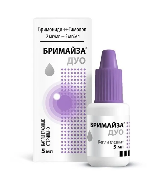 Бримайза Дуо капли 2 мг / мл 5 мл