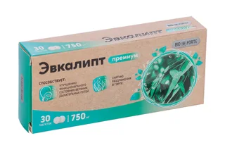 Эвкалипт Премиум BioForte 750 мг 30 шт таблетки