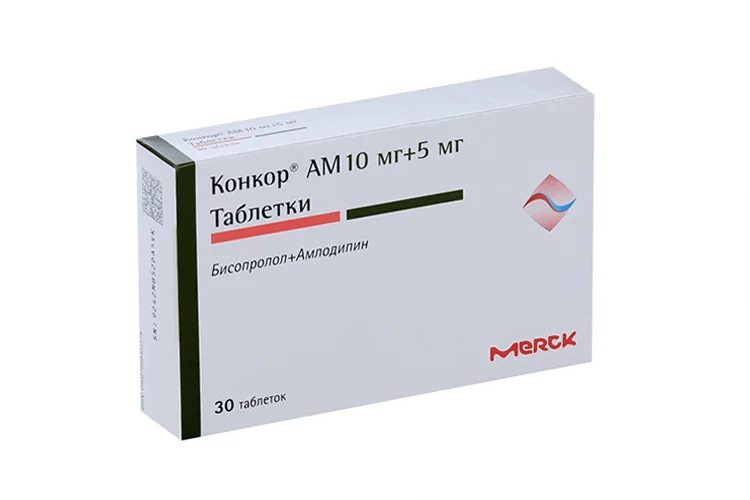 Конкор таблетки 5+10 мг 30 шт