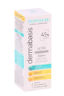 Крем Novosvit Dermabasis Ultra питательный 45% масел для очень сухой кожи 50 мл