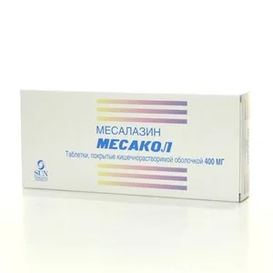 Месакол 400 мг 50 шт таблетки покрытые кишечнорастворимой оболочкой