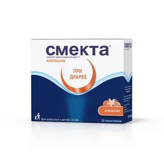 Смекта 3 гр 3,76 гр 20 шт порошок для приготовления суспензии для приема внутрь апельсиновый