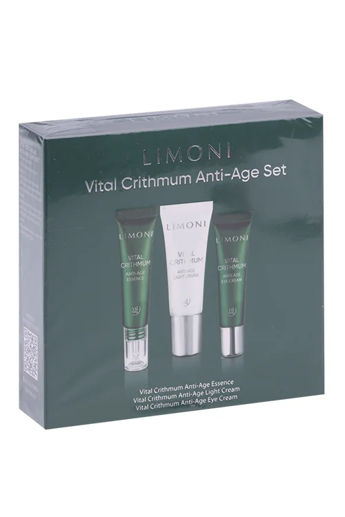Набор Limoni Vital Crithmum Anti-Age Care крем для лица / крем для век / эссенция
