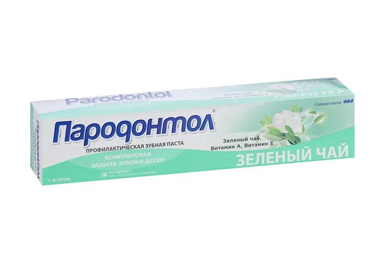 Зубная паста Пародонтол зеленый чай, 63 г