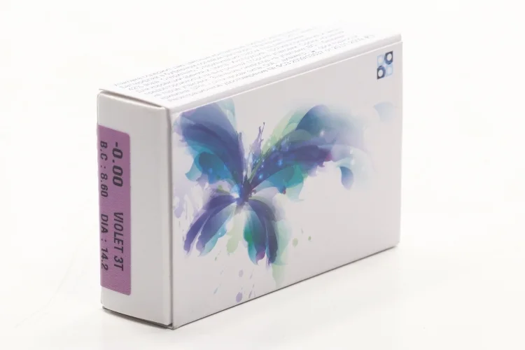 Контактные линзы цветные Офтальмикс Butterfly 3-Color Фиалковый D 0,00 DIA 14,2