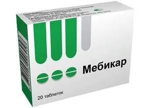 Мебикар таблетки 300 мг 20 шт