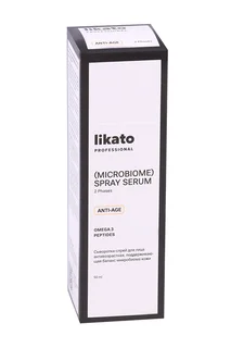 Сыворотка-спрей Likato для лица антивозрастная поддерживающая баланс микробиома кожи 50 мл