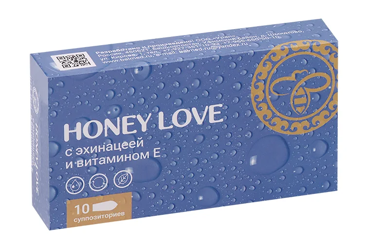 Крем-карандаш Altyn Solok Honey Love с эхинацеей и витамином Е 2 гр 10 шт суппозитории