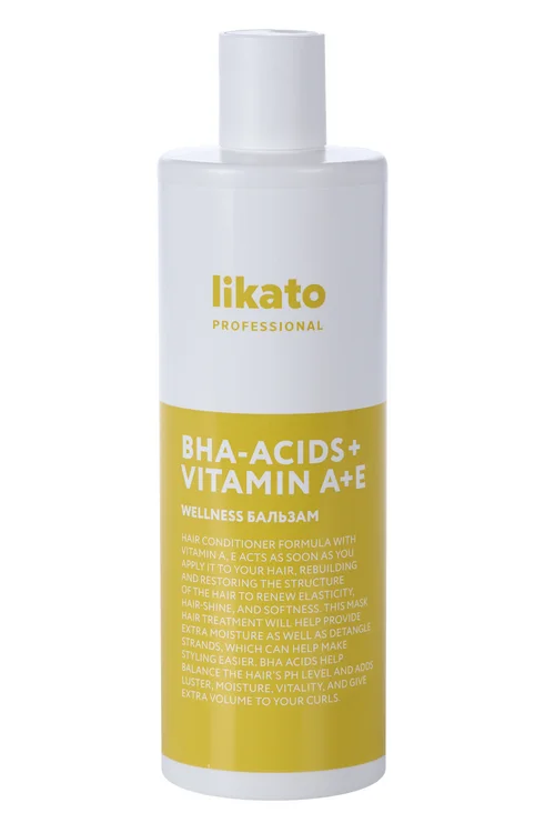Бальзам Likato Professional Wellness для доп прикорневого объема BHA-Acid+Vitamin A+E 400 мл