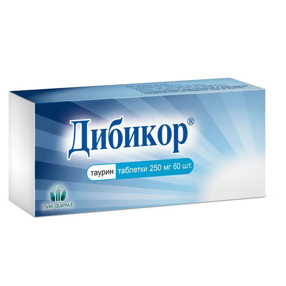 Дибикор таблетки 250 мг 60 шт