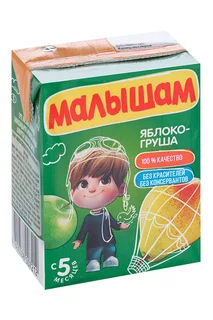 Нектар Фрутоняня Малышам яблоко / груша (с 5 мес) 0,2 л