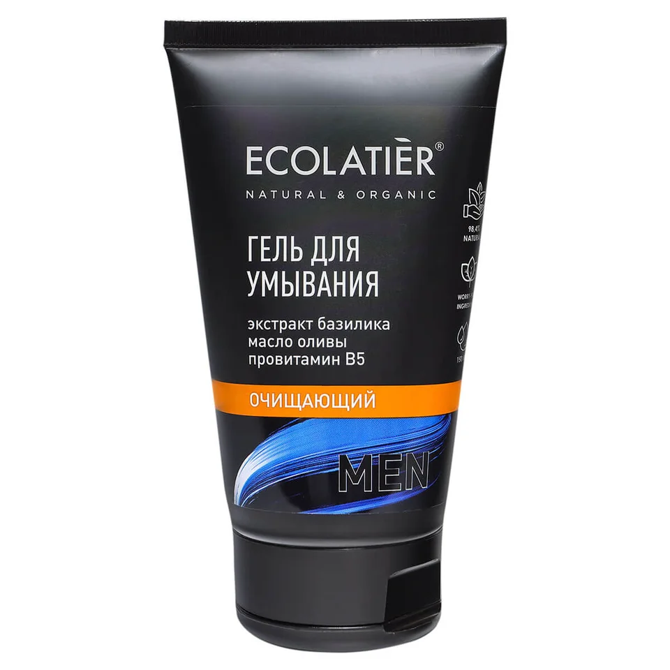Гель для умывания мужской Очищающий, 150 мл, Ecolatier