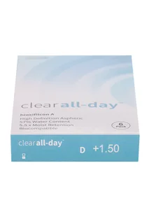 Линзы Clearlab Clear all-day контактные R 8,6 (диоптрия +1,5) 6 шт