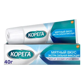 Корега крем для фиксации зубных протезов экстра сильный 40 мл
