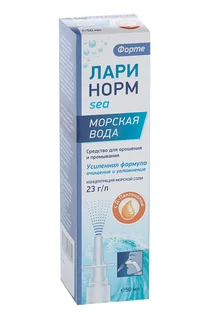 Ларинорм Море форте средство для орошения и промывания 23 г/л с Д-Пантенолом 50 мл