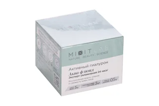 Аква-флюид Mixit Lab Активный гиалурон с алоэ / гиалурон кислотой для сух кожи 50 мл