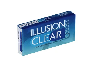 Линзы Illusion clear Colors контактные прозрачные 3 месяца -1,75/8,6/2 шт