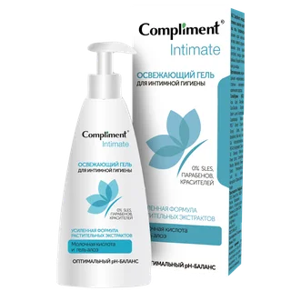 Освежающий гель для интимной гигиены Intimate 250 мл Compliment