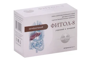 Фитосбор Алфит Плюс Фитол-8 печеночный, 2 г, 60 шт, брикеты
