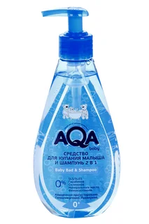 Средство для купания и шампунь AQA Baby 2 в 1 250 мл