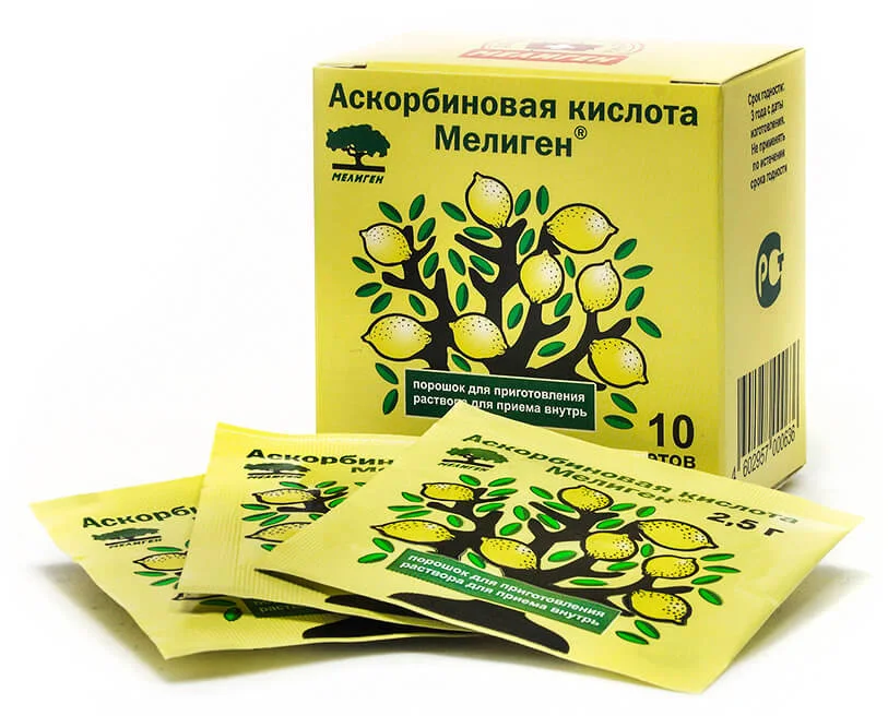Аскорбиновая кислота порошок 2,5 гр 10 шт