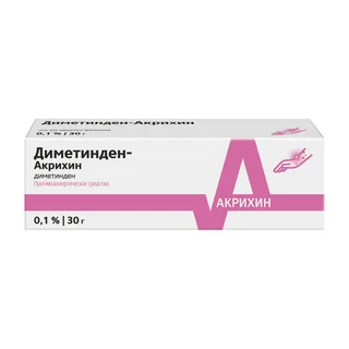 Диметинден-Акрихин гель для наружного применения 0,1% 30 гр
