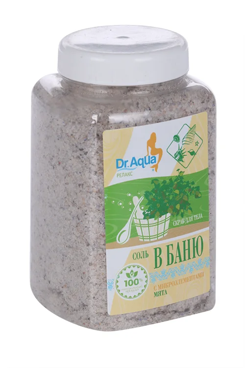 Скраб Dr Aqua Релакс Соль В Баню мята 850 гр